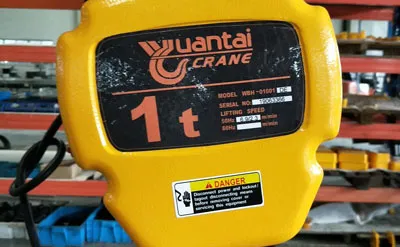 1 Ton 3M Electric Chain Hoist with Dual-speed Lifting and Operation for Sale to Australia