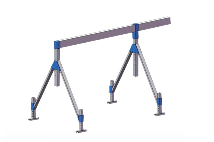 1 Ton Adjustable Aluminum Portable Gantry Crane in Egypt