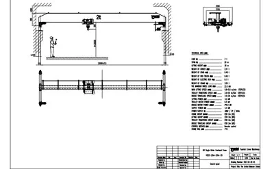 Precio de Grúa Viajera Monorriel de tipo Europeo de 2 Toneladas-20m y H-20m Venta a México