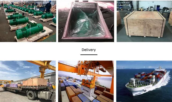 Embalaje y Entrega de Polipasto Eléctrico