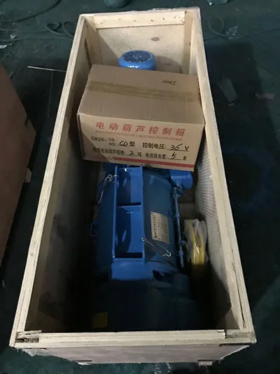 Embalaje de la grúa pluma de 1,5 toneladas