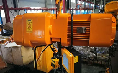 Polipasto Eléctrico de Cadena de 2 Toneladas y 65 Metros Venta a Perú