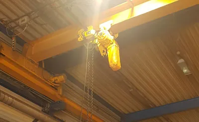 Polipasto Eléctrico de Cadena de 5 Toneladas y 7 Metros de Altura Reducida a Bolivia