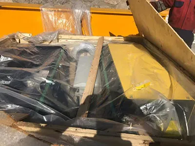 grúa pluma giratoria montada en columna de 15 toneladas