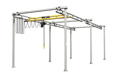 Puente Grúa monorriel para Estaciones de Trabajo Autónomas