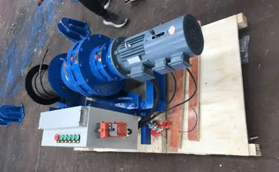 Cabrestante eléctrico de 2 toneladas y 20 M con frecuencia variable Venta a Argentina