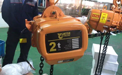 Polipasto Eléctrico de Cadena 2 Toneladas 10M Venta a Venezuela