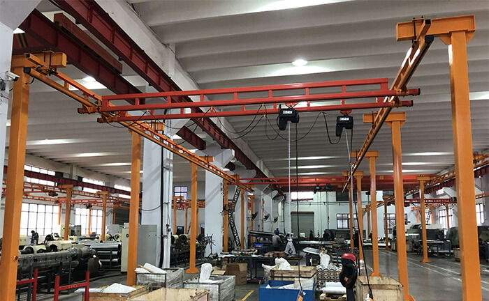 Freestanding Workstation Overhead Bridge Cranes