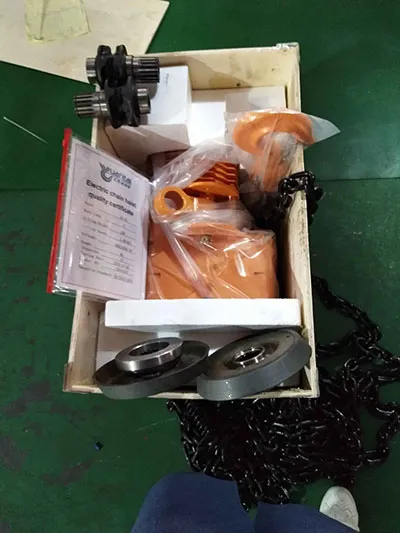 Paquete de Polipasto Eléctrico de Cadena 3 Toneladas