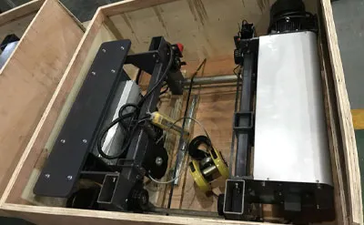 Embalaje de Puente Grúa Monorriel tipo Europeo de 10 Toneladas