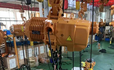 Polipasto Eléctrico de Cadena de 5 Toneladas 10M Venta a Ecuador