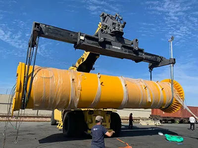 grúa pluma giratoria montada en columna de 15 toneladas