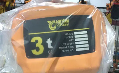 Polipasto Eléctrico de Cadena Fijo de 3 Toneladas y 9 Metros Venta a República Dominicana