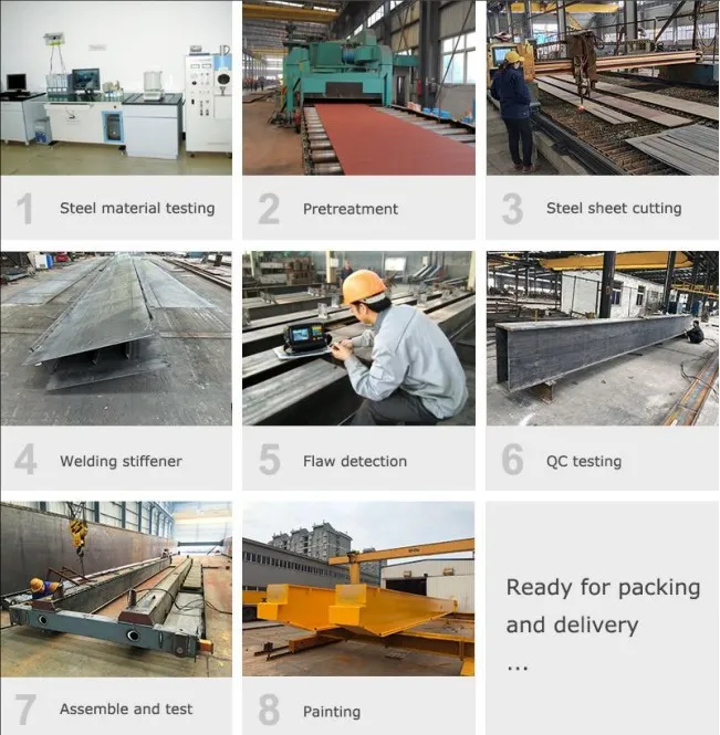 Procesamiento de 5 Ton y 6 Ton Grúa Viajera Birrail tipo Europeo para la venta