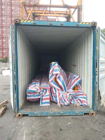 Embalaje y transporte de puente grúa birriel de 5 toneladas