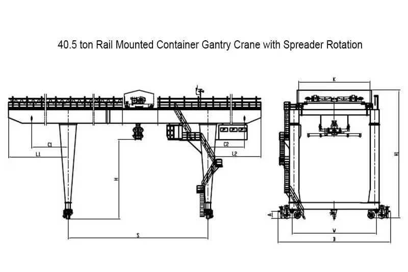RMG Container Crane Drawing