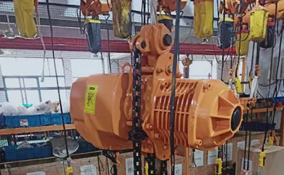 Polipasto Eléctrico de Cadena Fijo de 5 Toneladas y 12 Metros Venta a México