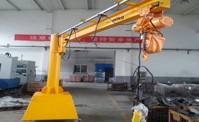 Precio de Grúa Pluma Giratoria Móvil con Polipasto Eléctrico de Cadena de 1 Tonelada, 2.5M y H-3M Venta a República Dominicana