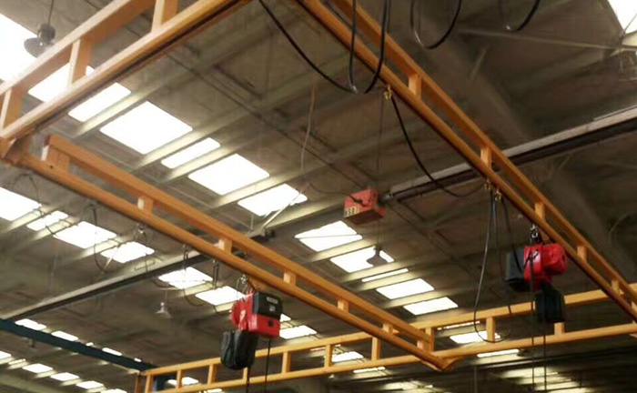 Grúas puente elevadoras para estaciones de trabajo independientes