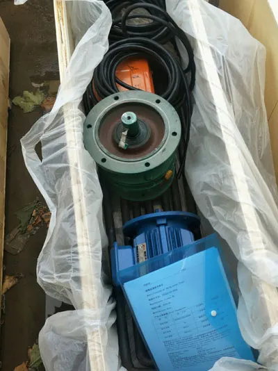 Embalaje de la grúa pluma de 1,5 toneladas