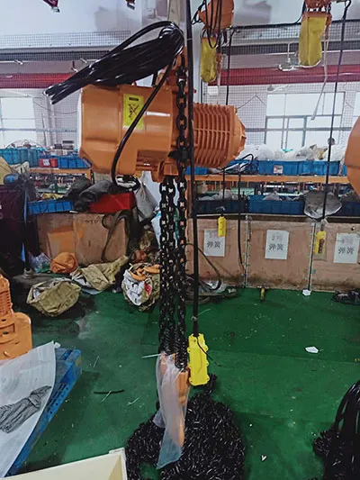 Polipasto Eléctrico de Cadena Fijo de 5 Toneladas