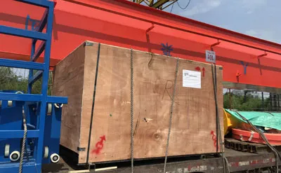 Embalaje y envío de un cabrestante eléctrico de 10 toneladas: