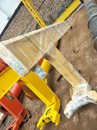 Embalaje de la grúa pluma de 1,5 toneladas