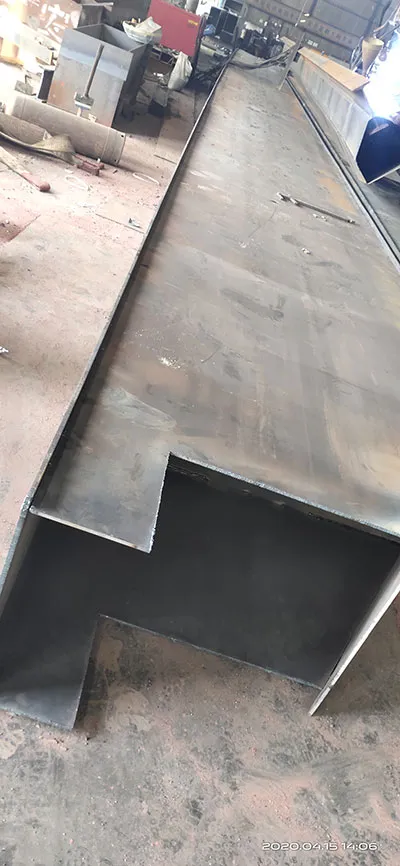 Fabricación de una puente grúa birriel con cuchara de 20 toneladas
