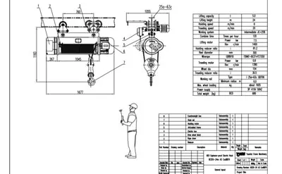 Polipasto Eléctrico de Cable a Prueba de Explosiones de 5 Toneladas, 24 m y 30 m Venta a México