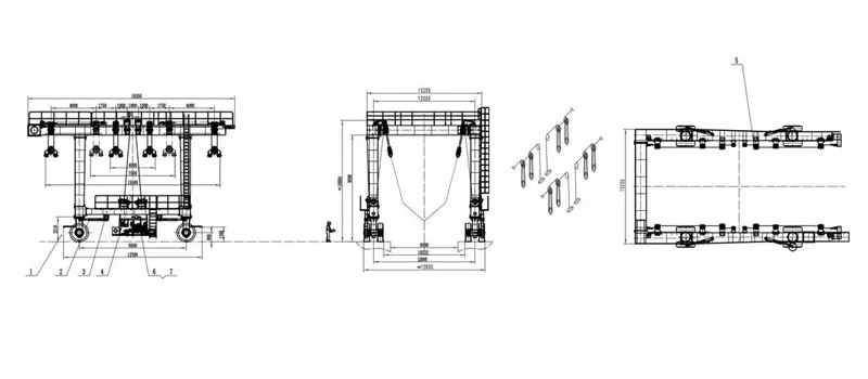 Design Drawing of Marine Travel Lift