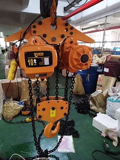 Polipasto eléctrico de cadena de 10 toneladas Grúa pórtico móvil portátil