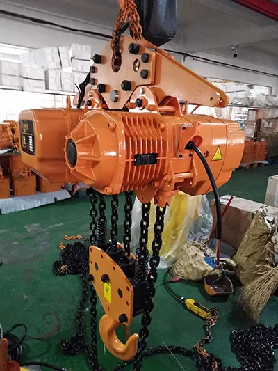 Polipasto eléctrico de cadena de 10 toneladas Grúa pórtico móvil portátil