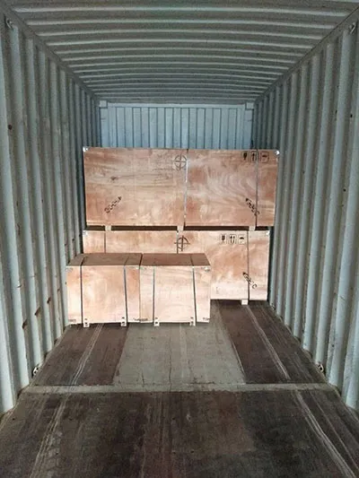 Embalaje y transporte de puente grúa birriel de 5 toneladas
