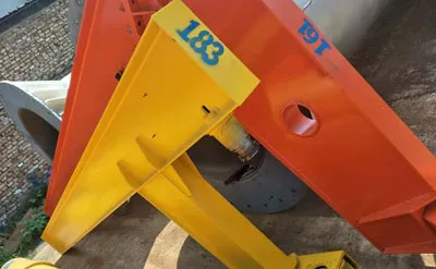 Grúa Pluma Giratoria Montada en Columna de 2 Toneladas 4 M y H-2.35M con Polipasto Eléctrico de Cable Vendida a México