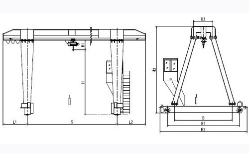 10 Ton 6M Gantry Crane for Sale to Oil Tank Industry in UAE