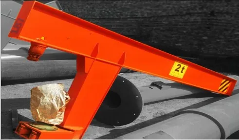 grúa Pluma Giratoria con polipasto eléctrico de cadena