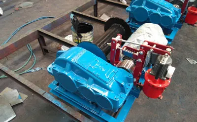 Producción de un cabrestante eléctrico de 1 tonelada y 120 metros