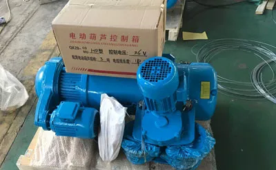 Polipasto Eléctrico de Cable MD 1.5 Toneladas