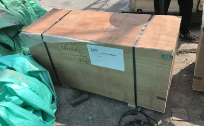 Embalaje y envío de un cabrestante eléctrico de 10 toneladas: