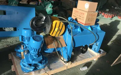 Grúa Viajera Monorriel de 6 Toneladas 20 M y 6,5 M con Polipasto Eléctrico de Cable Venta a México