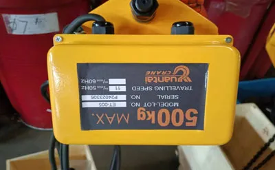 Polipasto Eléctrico de Cadena de 500kg 3M Venta a México