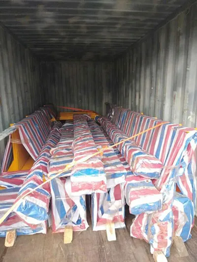 Embalaje y transporte de puente grúa birriel de 5 toneladas