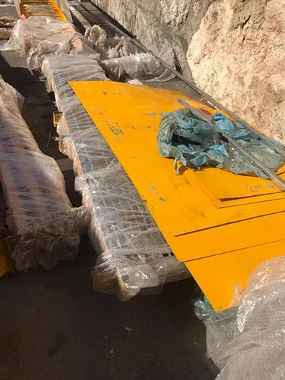 grúa pluma giratoria montada en columna de 15 toneladas