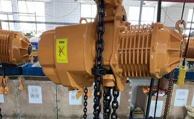 Polipasto Eléctrico de Cadena de 5 Toneladas 10M Venta a Ecuador