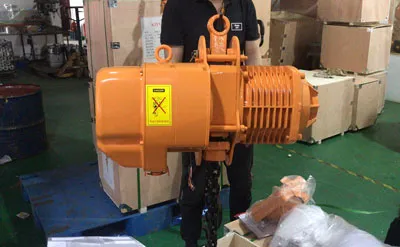 Polipasto Eléctrico de Cadena 2 Toneladas 10M Venta a Venezuela