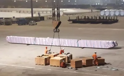 Envío de Grúa Viajera Monorriel de 6,3 Toneladas