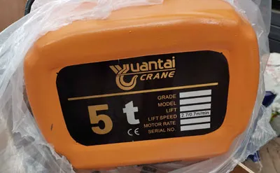 Grúa Pórtico Móvil Portátil 5 Toneladas-6.8M H-4M con Polipasto Eléctrico de Cadena Ventas a Estados Unidos