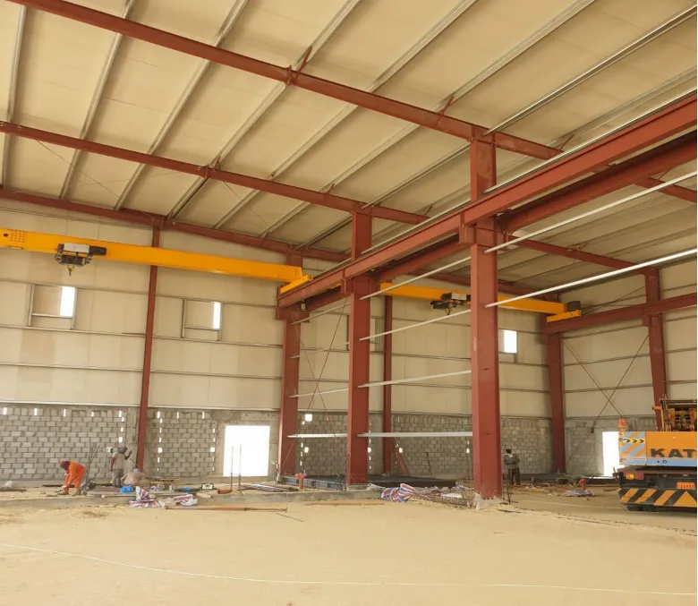 Imagen de la instalación de la planta del cliente de Kuwait Puente Grúa: 1 juego HD6.3T-13.75M y 1 juego HD6.3T-11.35M