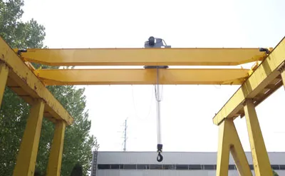 25 Ton 13.7 M H-5 M Double Girder Overhead Crane with European Style Electric Wire Rope Hoist for sale to Australia