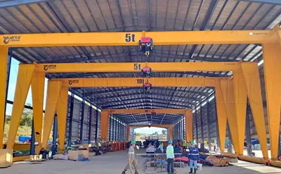 Grúa Pórtico Monorriel de tipo Europeo de 5 Toneladas 8.55M y H-5.85M Venta a México